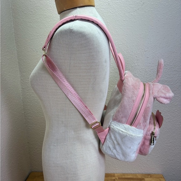 Loungefly Sanrio My Melody & Flat Mouse Plush Mini Backpack Pink Sherpa Kawaii - Picture 4 of 16
